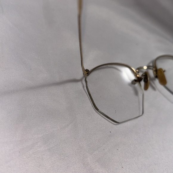 Vintage Numont Ful-Vue 12K GF Hexagon Shaped Eyeglasses Spectacles - Picture 9 of 16